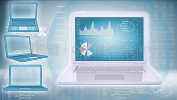 高科技背景下的笔记本电脑 信息技术革新的核心载体
